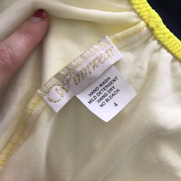 Winnwear Yellow Competition Pageant Swimsuit/Bikini - Picture 7 of 8